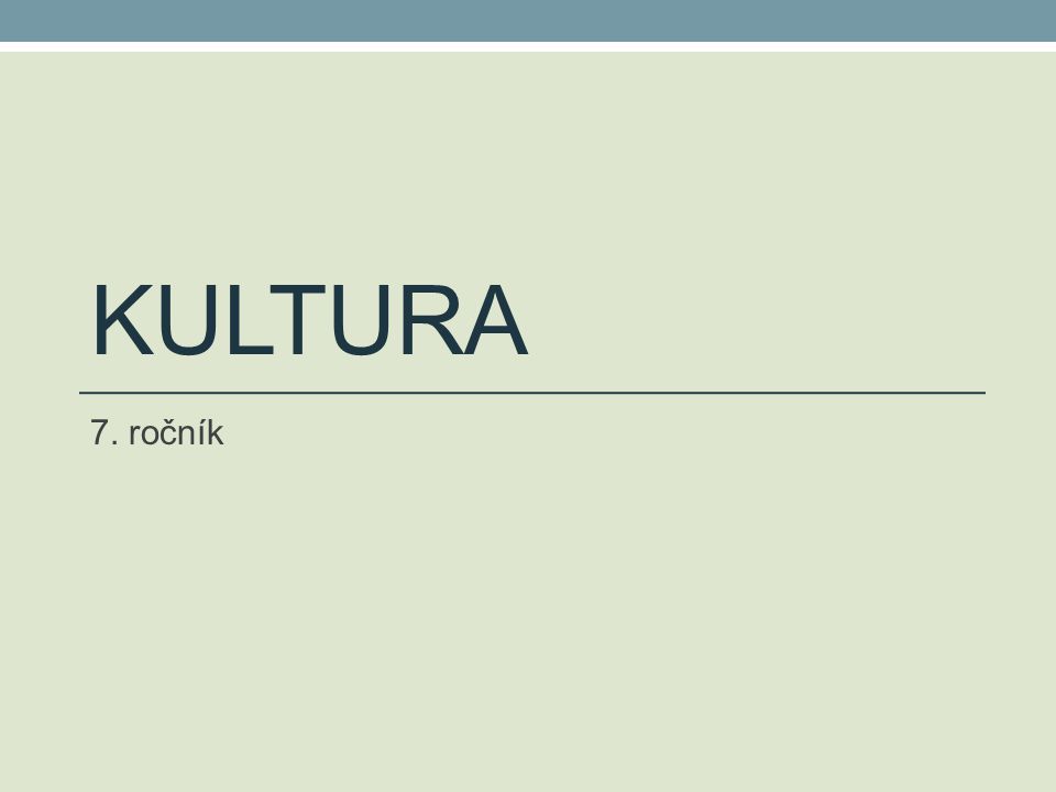 Kultura Ro N K Ppt St Hnout